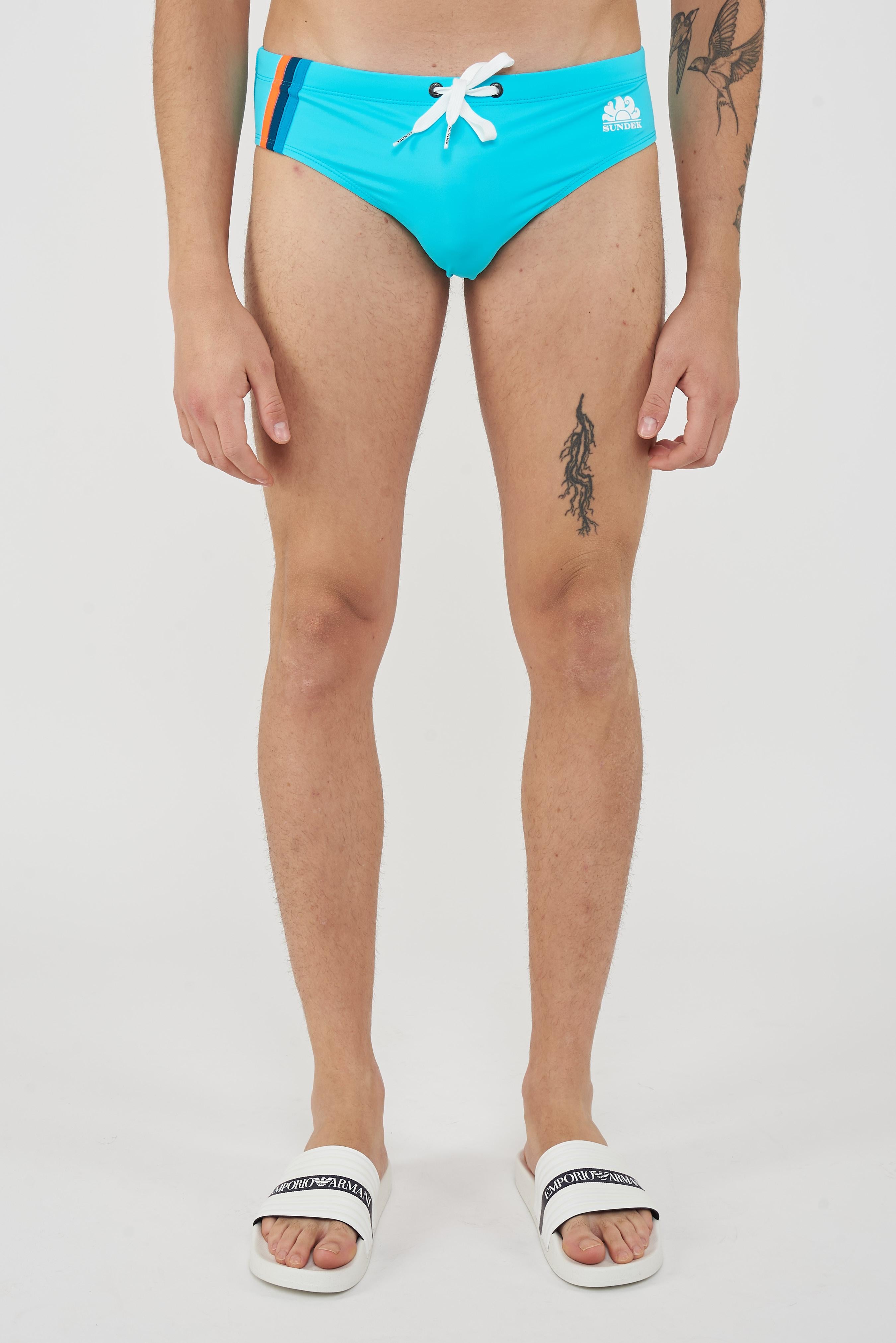 Slip mare Uomo Con Dettaglio Tricolare Marine 03 