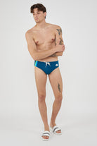 Slip mare Uomo Con Dettaglio Tricolare Peacock 01 