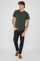 T-Shirt Uomo A Girocollo Con Logo Embossato Pine 01 