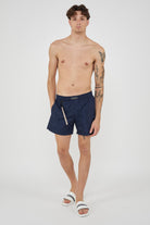 Boxer Uomo da Bagno Con Stampa All Over Dino Navy 