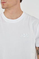 T-Shirt Uomo A Girocollo Con Logo Embossato Off White 