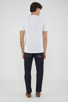 T-Shirt Uomo Tinta Unita Con Logo Bear In Rilevo Bianco 
