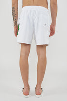 Boxer Uomo da Bagno Con Stampa Dino White 