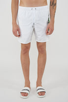 Boxer Uomo da Bagno Con Stampa Dino White 