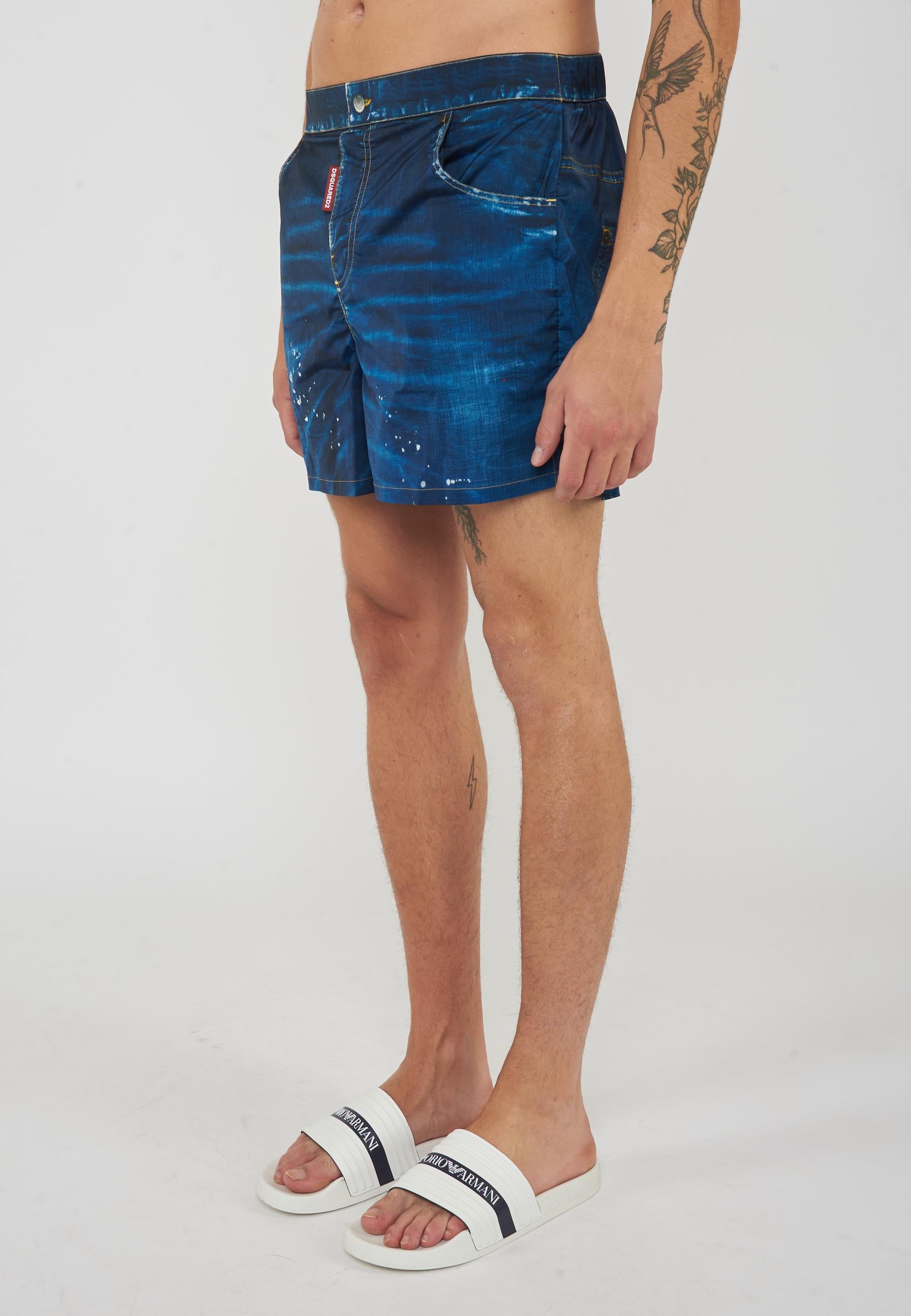 Boxer Mare Five Pockets Stile Denim 