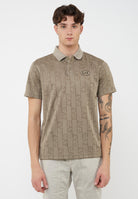 Polo Golf Pro in tessuto tecnico VENTUS7 Fancy Roasted 