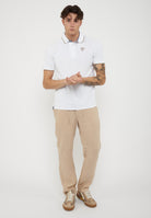 Polo In Piquet Damon Bianco Ottico 