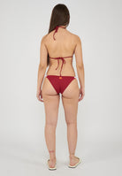 Jennifer Top A Triangolo E Slip Fisso Deep Scarlet 