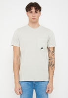 T-shirt Pocket In Jersey Marble 