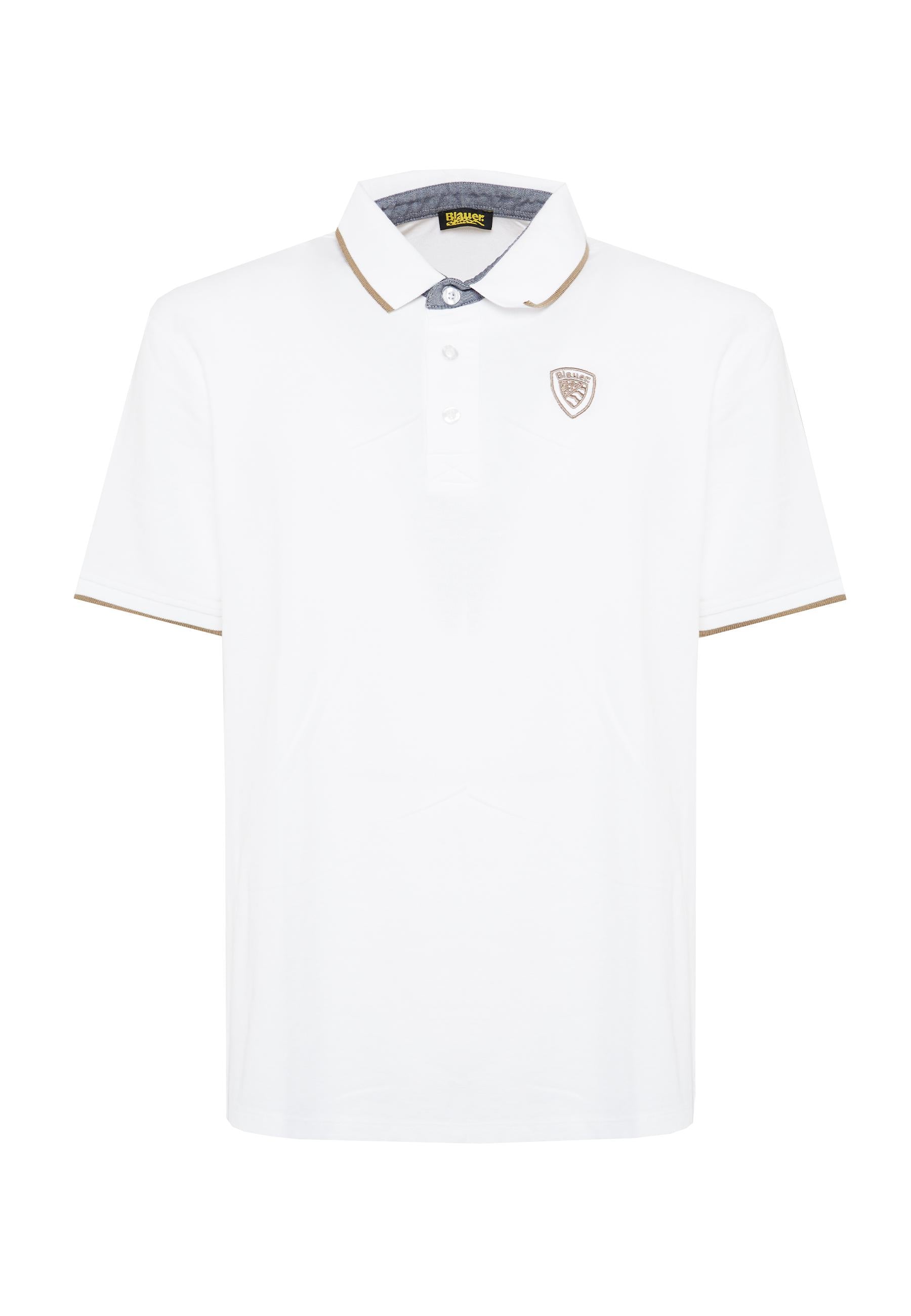 Polo In Piquet Damon Bianco Ottico 