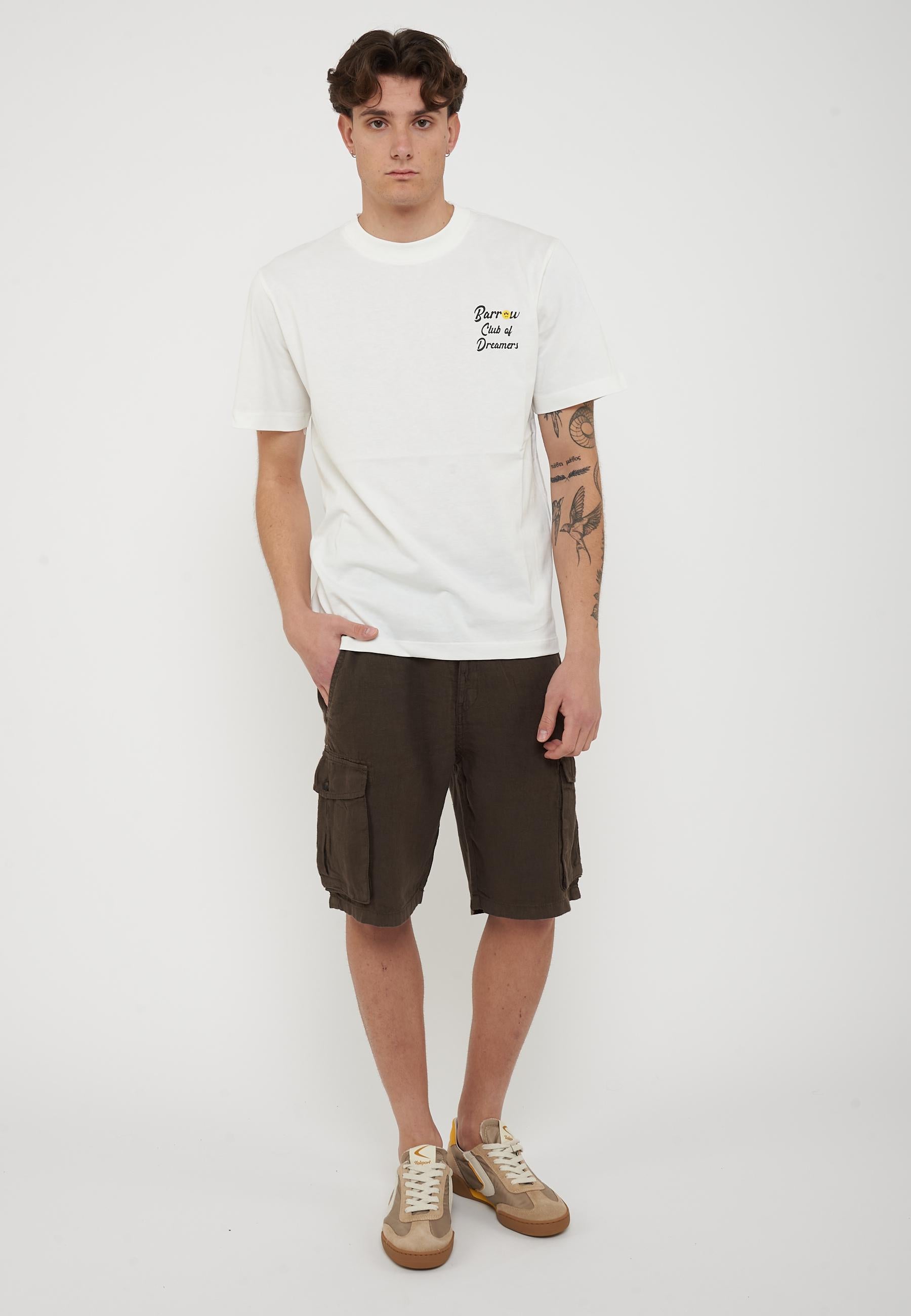 Bermuda Lino Cargo Ibizia Brown 