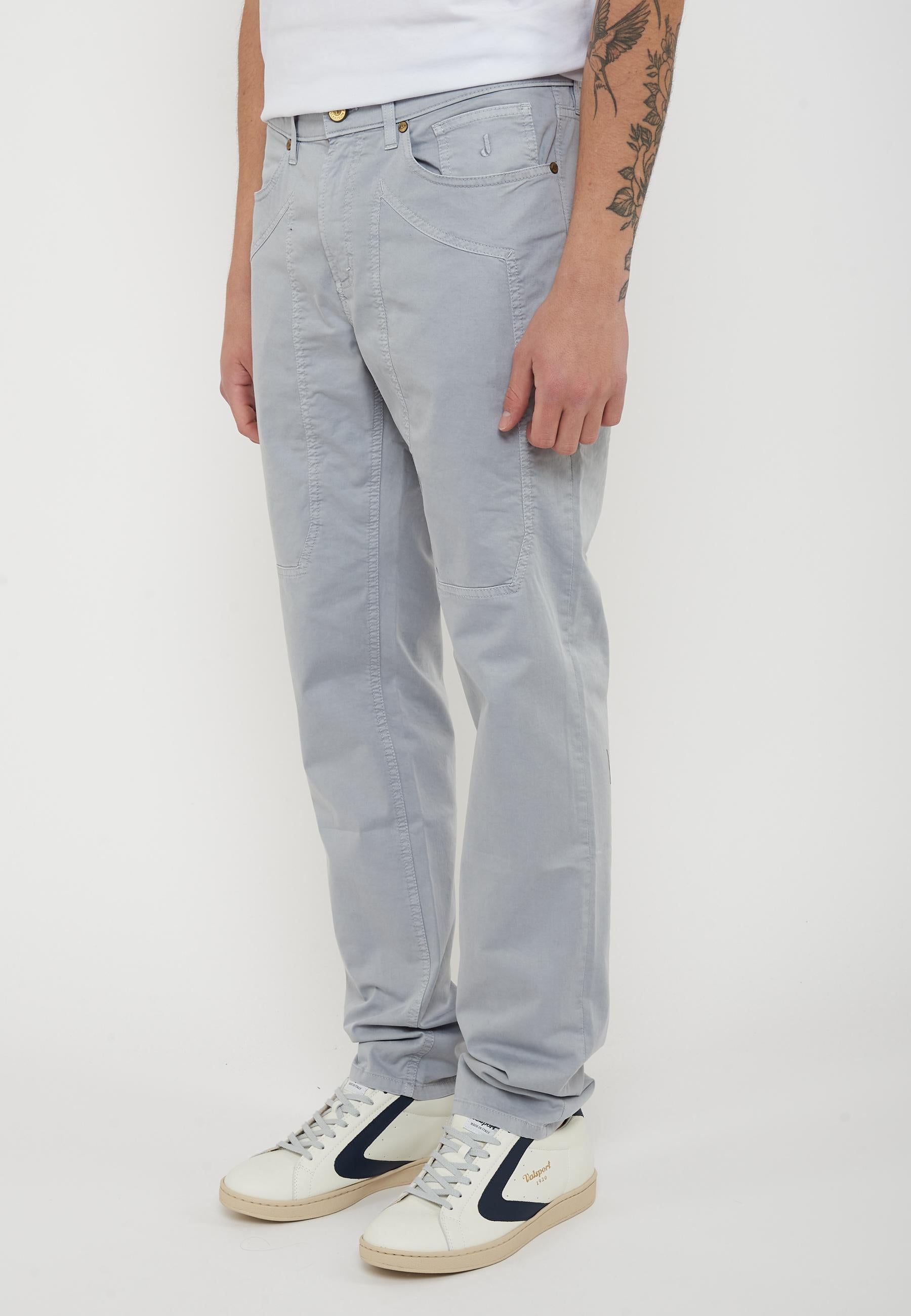 Pantalone JOHN - 5 Tasche Toppa Slim Fit Marrone Chiaro 
