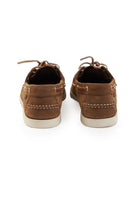 Docksides Portland Nubuck Mocassini Da Barca Dark Brown Yellow 