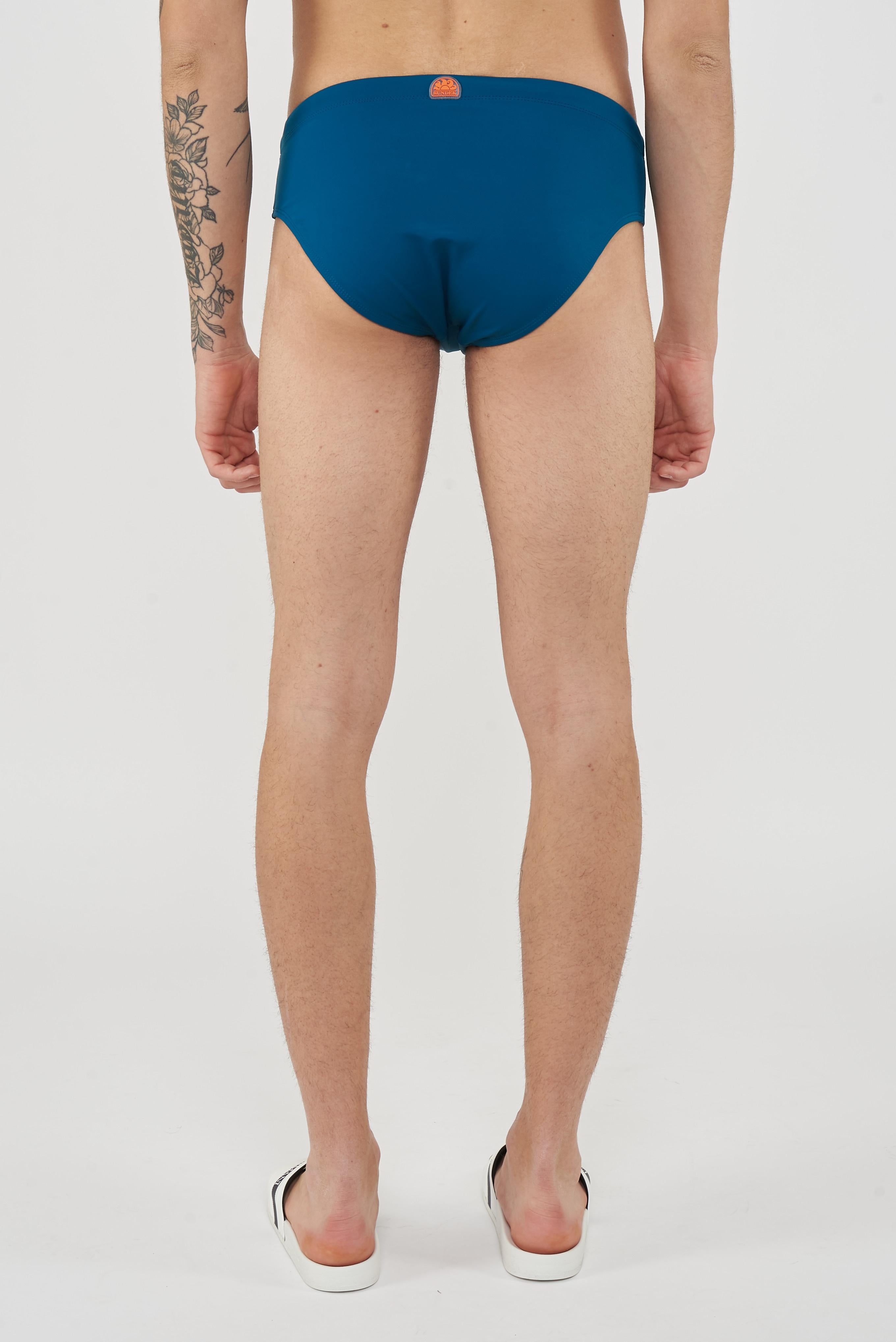 Slip mare Uomo Con Dettaglio Tricolare Peacock 01 