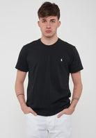 T-Shirt In Jersey di Cotone Black 