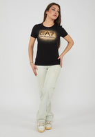 T-shirt girocollo classica a maniche corte Black Rose 