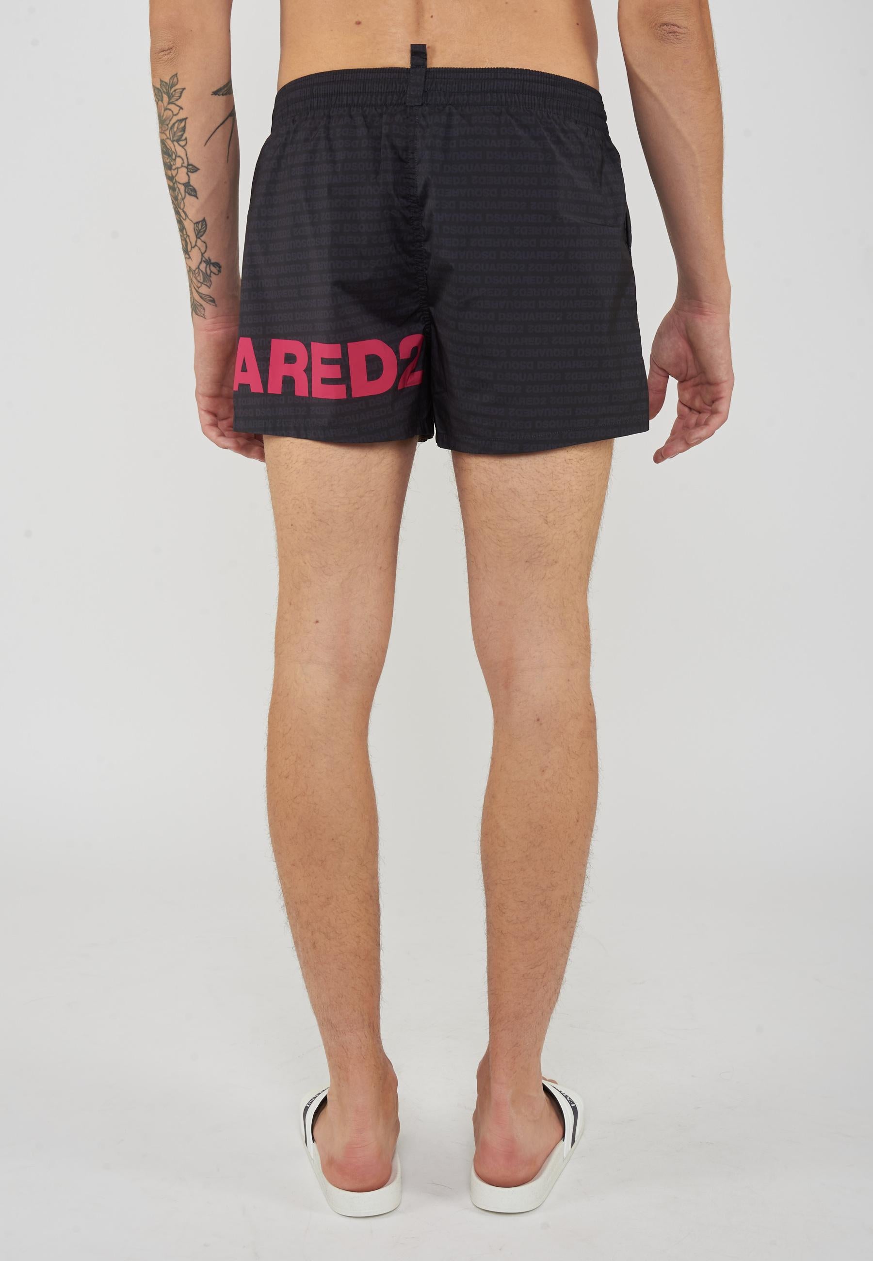 Boxer Mare Midi Con Logo Dsquared2 