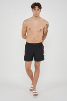 Boxer Uomo da Bagno Con Stampa Black 