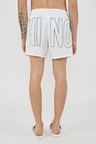 Boxer Mare Rubber Logo Bianco 