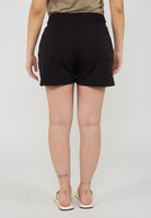 Shorts in felpa con coulisse e logo Core Lady Black 